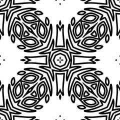 White background with black pattern. Seamless texture for fashion, textile design,  on wall paper, wrapping paper, fabrics and home decor. Simple repeat pattern.