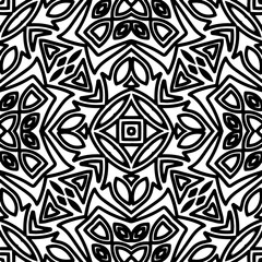 White background with black pattern. Seamless texture for fashion, textile design,  on wall paper, wrapping paper, fabrics and home decor. Simple repeat pattern.