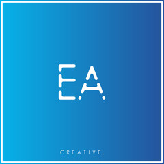 EA Premium Vector latter logo design Creative Logo. Vector Illustration logo. letters Logo. Creative Logo