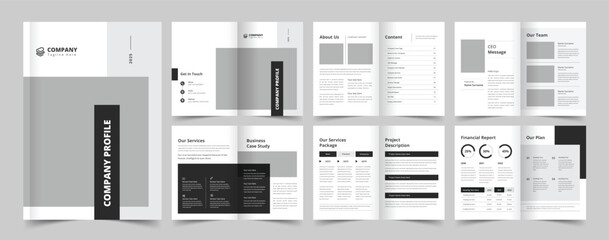 Company profile template, Creative portfolio, Brochure template, editable template layout, a4 size, annual report,