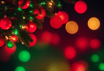 Obraz na płótnie Canvas christmas tree with lights
