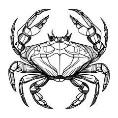 crab vector silhouette