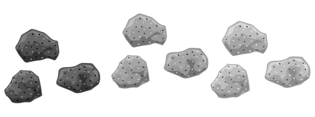 石ころのセットイラスト※Affinity Designer作成svgファイル