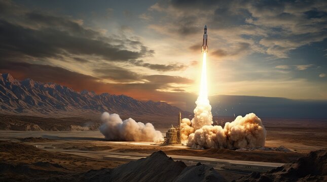 Misil bal&iacute;stico intercontinental lanzado durante una guerra