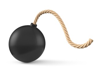 Vintage cartoon bomb 3D
