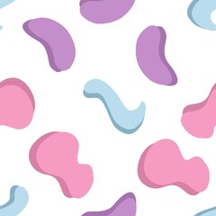 Abstract jelly seamless pattern colorful