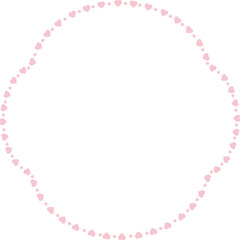 Naklejka premium Rectangle Frame Heart Frame cute pink pastel decoration love pattern classic romantic horizontal vintage frames heart border art Elements design border decoration element decor