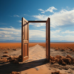 The open door to the desert
