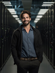 Fototapeta premium IT-Specialist in Datacenter
