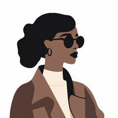 A minimalist character illustration  for use on websites, social media profiles, or digital marketing materials. 