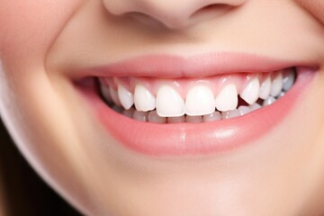 Obraz premium close-up of a braces-covered smile