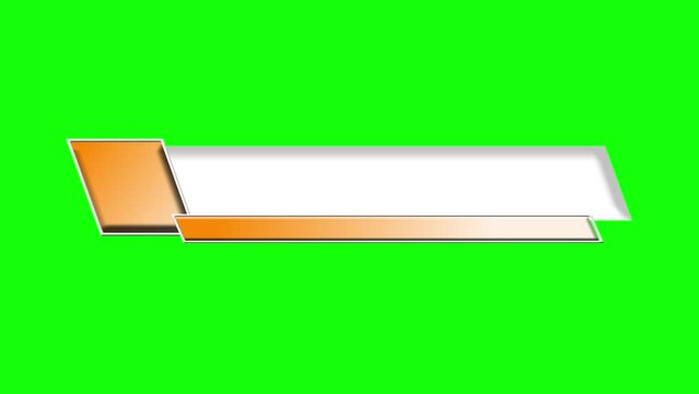 lower third 3d greensceen animated background name video footage editable breaking news interview with source, 4k digital platform orange