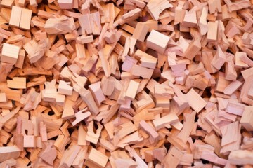 wood shavings from making toy blocks