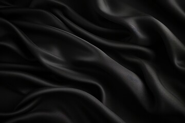 Black Fabric Texture Background
