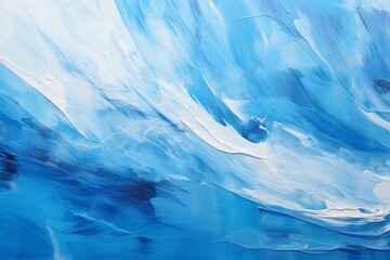 Obraz premium Blue Abstract Acrylic Canvas Texture