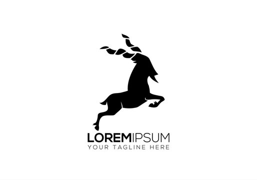 markhor logo, markhor, angry goat, wild goat, wildlife, horns, bighorns, ram, sheep goat