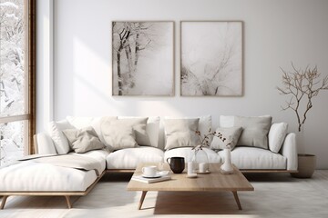 Fototapeta na wymiar Scandinavian Living Room