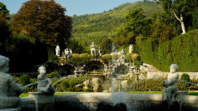 Giardino monumentale di Villa Barbarigo a Valsanzibio. Parco dei Colli Euganei. Padova.
