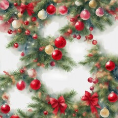 watercolor Christmas element Background Graphic