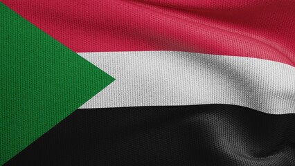 Sudan Flag photo texture 