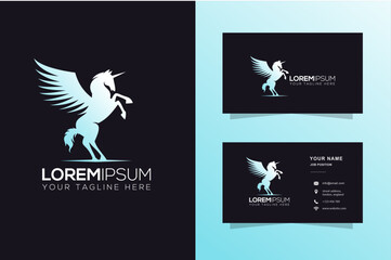 pegasus logo, pegasus, horse wings, flying horse, horse logos, unicorn logo, unicorn, logo template, template