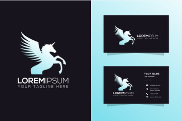 pegasus logo, pegasus, horse wings, flying horse, horse logos, unicorn logo, unicorn, logo template, template