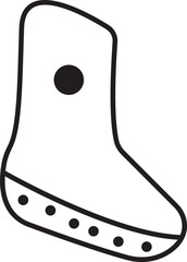 Realistic socks. White empty isolated foot wear mockup for brand identity or product design template.