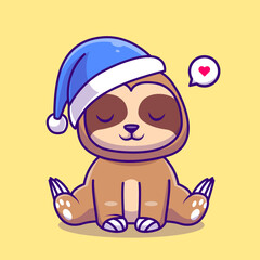 Cute Sloth Winter With Beanie Hat Cartoon Vector Icon
Illustration. Animal Nature Icon Concept Isolated Premium
Vector. Flat Cartoon Style