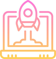 Laptop launch icon