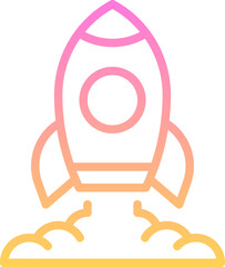 Rocket launch icon