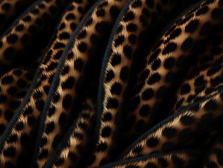 Leopard Fur Pattern Texture Background. Leopard Wool Fabric