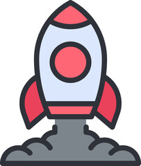 Rocket launch icon