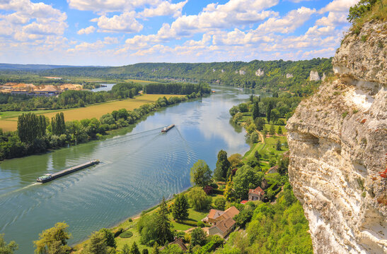 P&eacute;niche sur la Seine, Les Andelys, Eure, Normandie, Franc