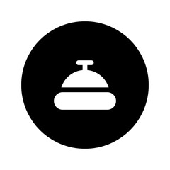 desk bell circular glyph icon
