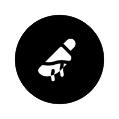 knife circular glyph icon