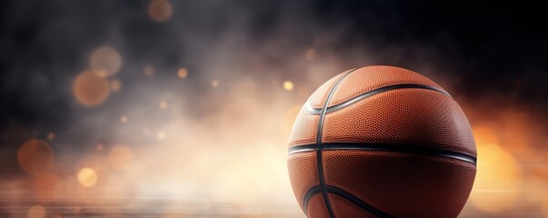 Fototapeta premium basketball background with smoke effect.