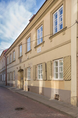 Vilnius, Lithuania AUGUST 13, 2023. Streets and architecture of Vilnius. - obrazy, fototapety, plakaty