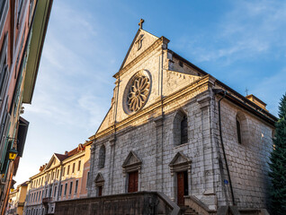 Saint Pierre Cathedral in Annecy, Haute Savoie, France.