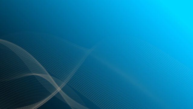 Light blue abstract background with lines gradient and curve