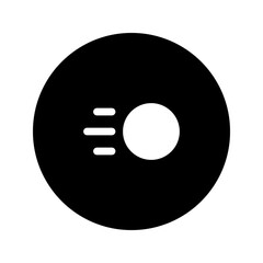Fototapeta na wymiar fast circular glyph icon