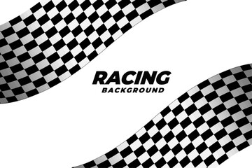 Racing background with checkered flags