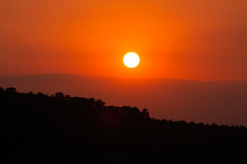 Sirince village at sunset, Izmir