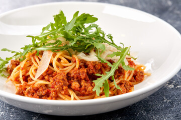 pasta with tomato sauce and parmesan