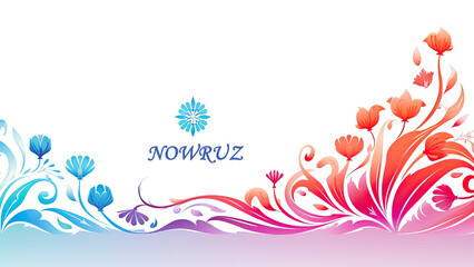 Happy Nowruz day. New Year in Iran. Spring holidays concept