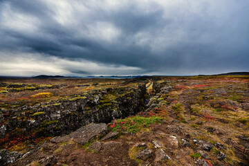 Fototapeta na wymiar The magical landscape of Iceland