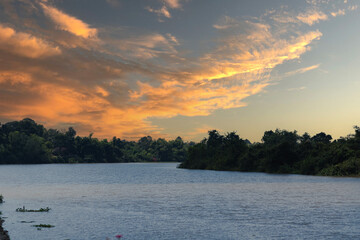 Beautiful view of lake during sunny day.