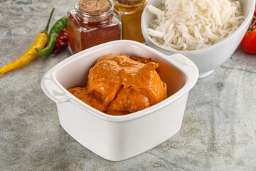 Indian cuisine - chicken butter masala