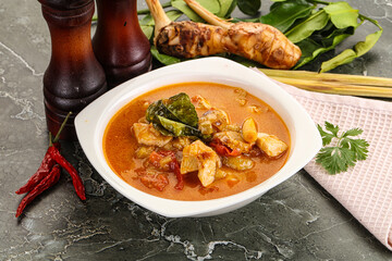 Thai traditional Tom Yum with chicken