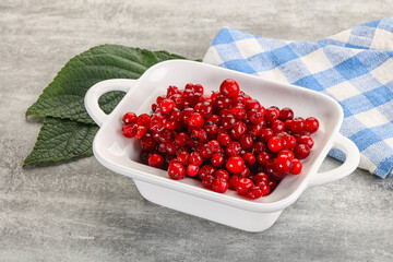 Ripe sweet wild organic cowberry