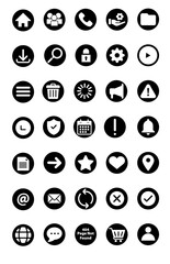 Web Icons Vector: Homepage, About Us, Contact, Services, and More